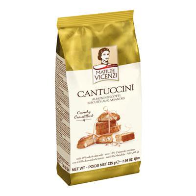 VICENZI COOKIES GR 225 ALMOND CANTUCCINI X 10