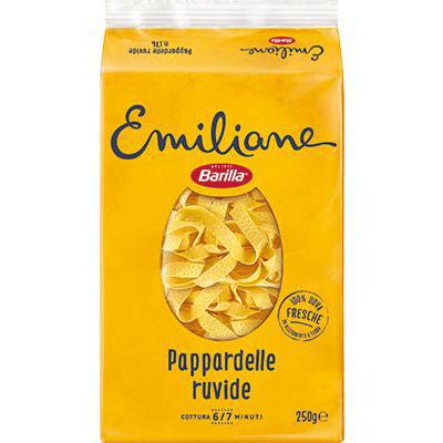 BARILLA EMILIANE EGG PASTA GR 250 PAPPARDELLE N 176 X 20