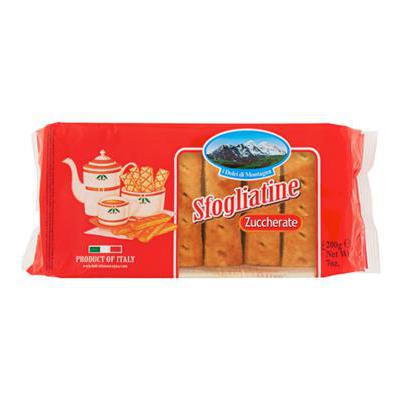 DOLCI DI MONTAGNA PASTRY GR 200 SUGARED SFOGLIATINE X 20