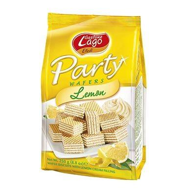 LAGO WAFER GR 250 PARTY X 10 LEMON