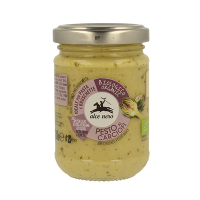 ALCENERO SAUCE GR 130 ARTICHOKES PESTO ORGANIC X 6