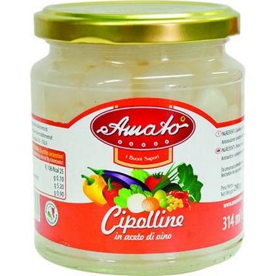 AMATO ML 314 LITTLE ONIONS CIPOLLINE IN VINEGAR X 12