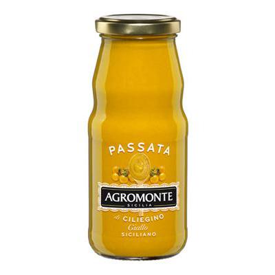 AGROMONTE TOMATO PUREE PASSATA GR 360 YELLOW CHERRY TOMATOES X 12