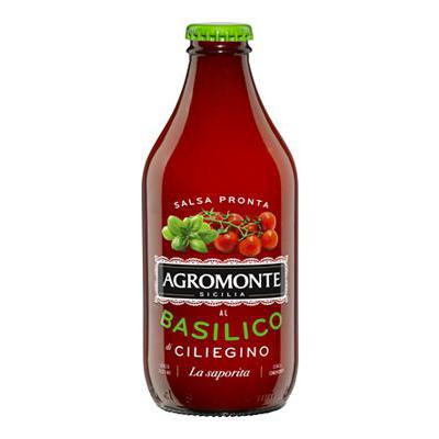 AGROMONTE TOMATO SAUCE GR 330 CHERRY TOMATOES AND BASIL X 12