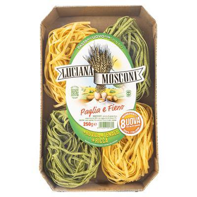 MOSCONI EGG PASTA GR 250 PAGLIA E FIENO X 12
