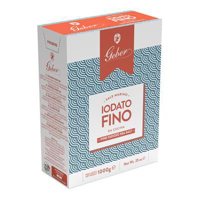 GEBER IODIUM SEA SALT KG 1 FINE X 12