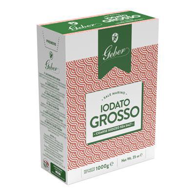 GEBER IODIUM SEA SALT KG 1 GROSSO X 12