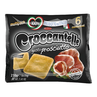 EUROSNACK CROCCANTELLE MULTIPACK GR 180 PROSCIUTTO X 8