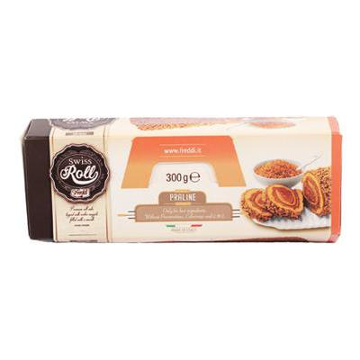 FREDDI CAKE SWISS ROLL GR 300 PRALINE X 8