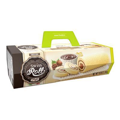 FREDDI CAKE SWISS ROLL GR 300 NUSS-CAO X 8