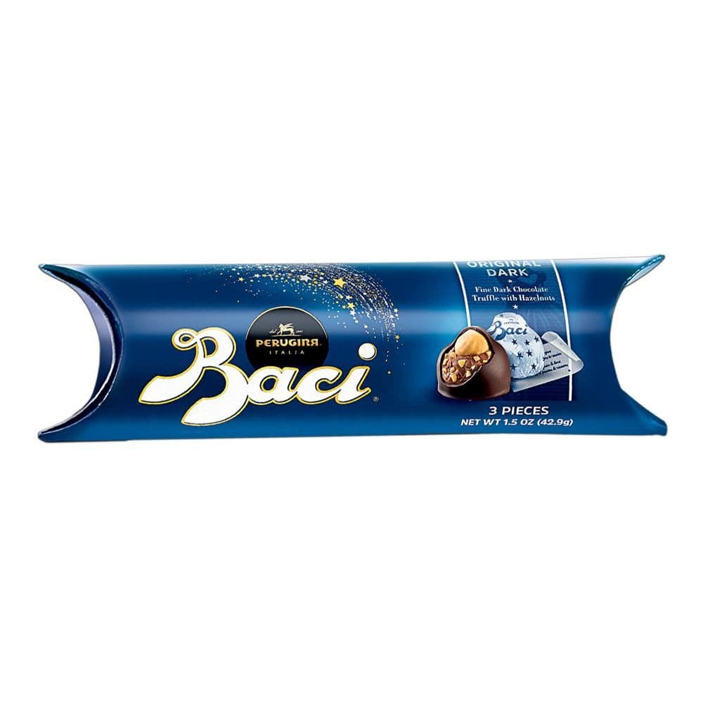 PERUGINA BACI BACIO IN TUBE X 3 PCS GR 37.5 DARK CHOCOLATE X 21