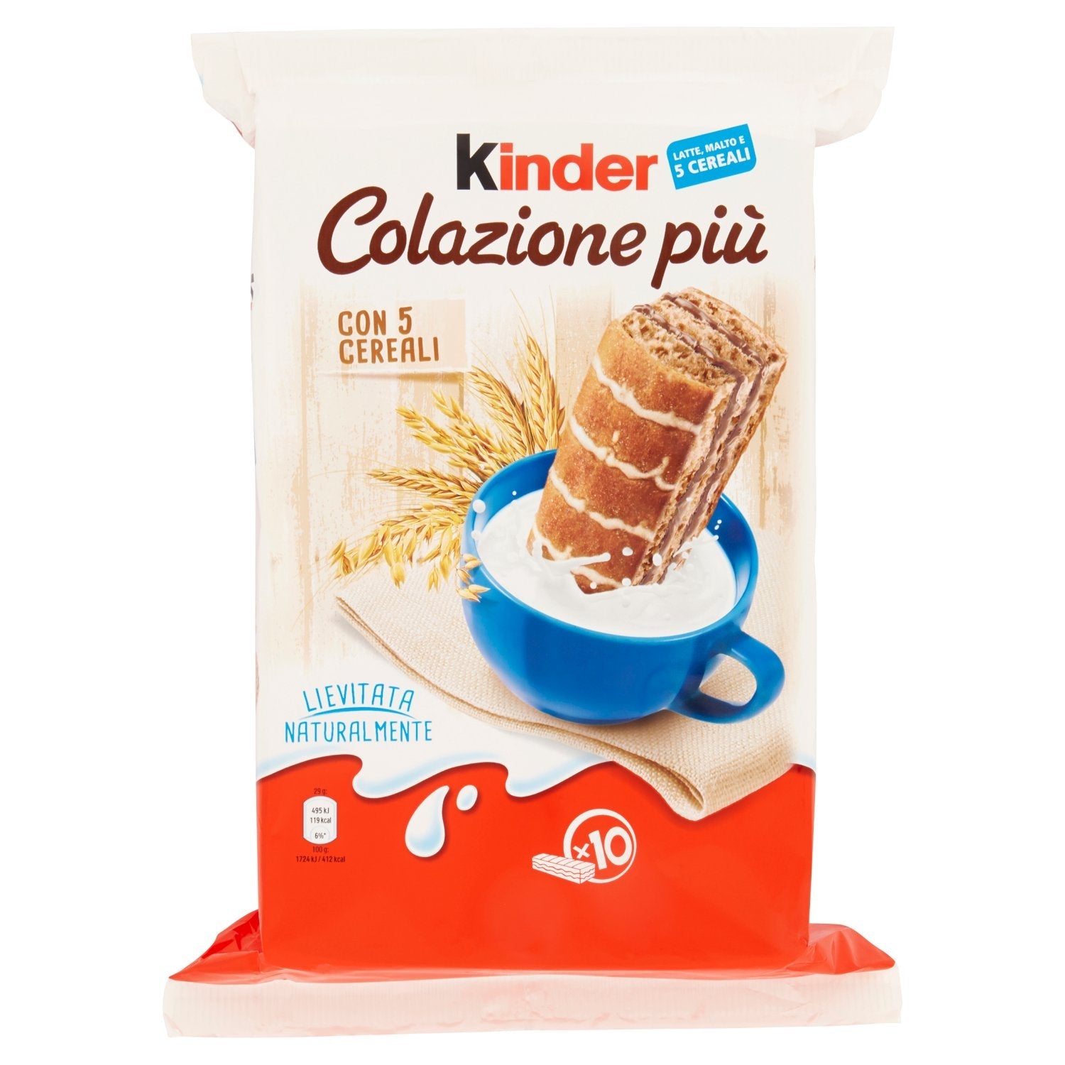 KINDER COLAZIONE PIU' T10 X 12