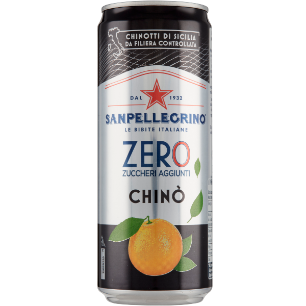 SAN PELLEGRINO CL 33 CHINO' IN CAN ZERO SUGAR X 24