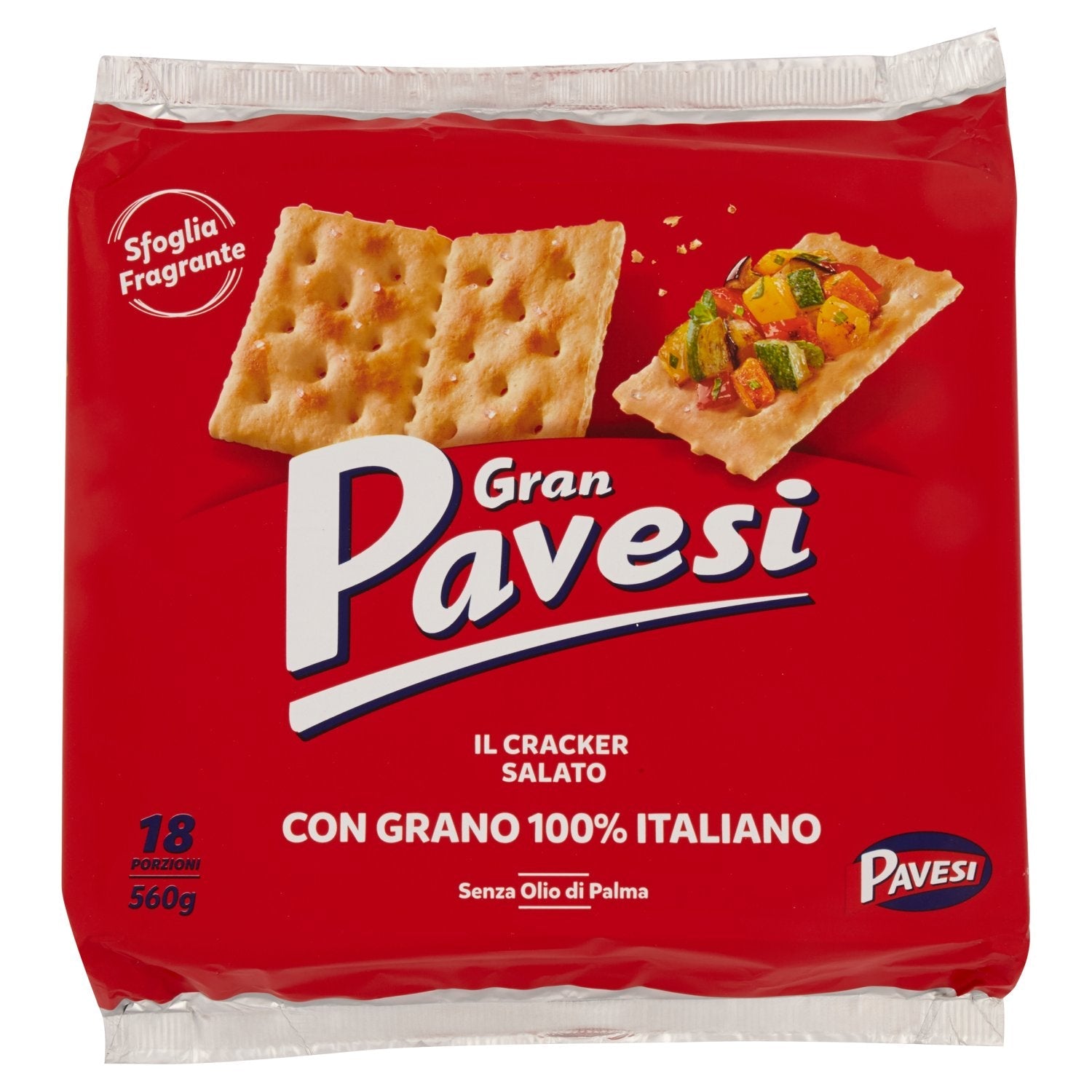 GRAN PAVESI CRACKERS GR.560 SALTED X 12