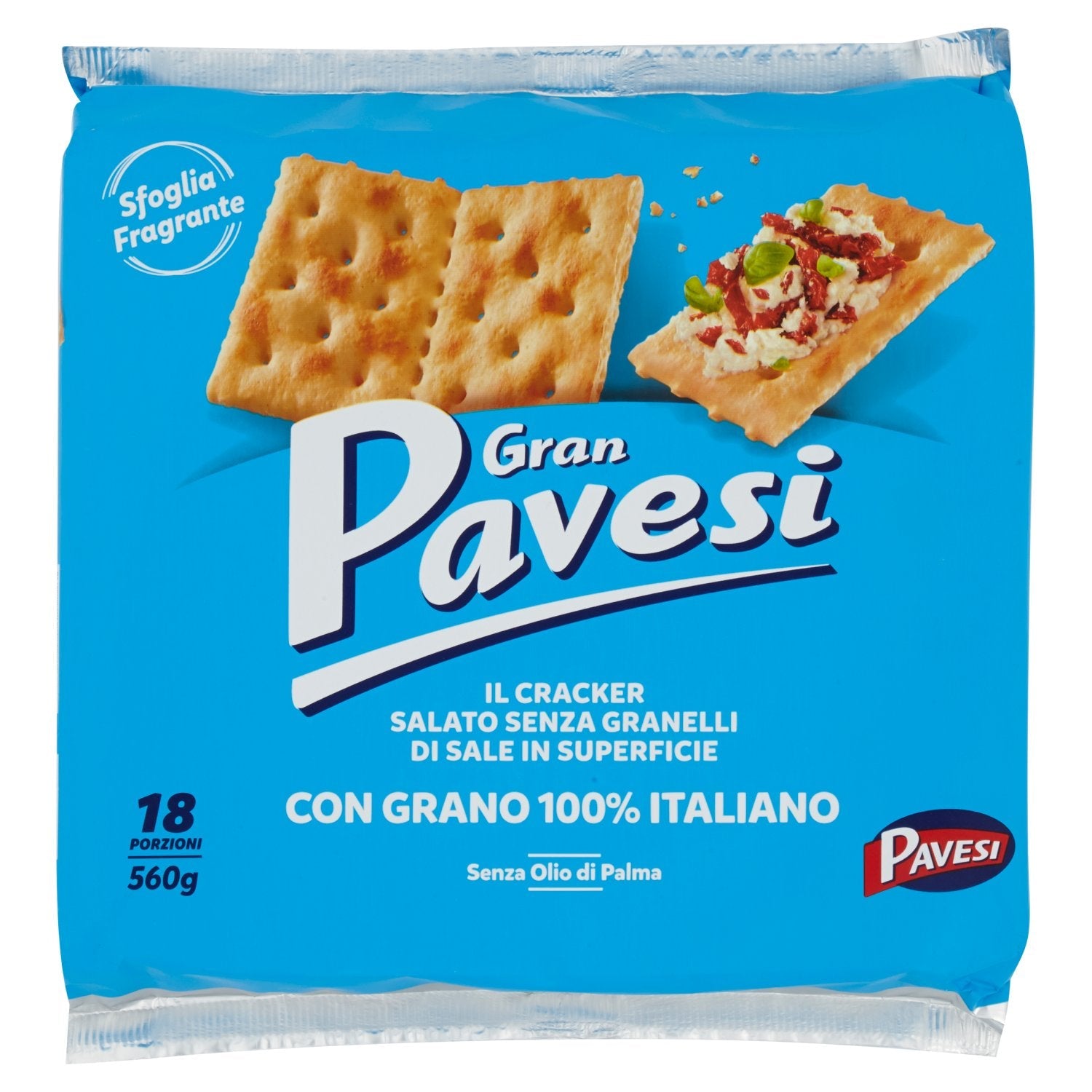 GRAN PAVESI CRACKERS GR.560 WITH LESS SALT X 12
