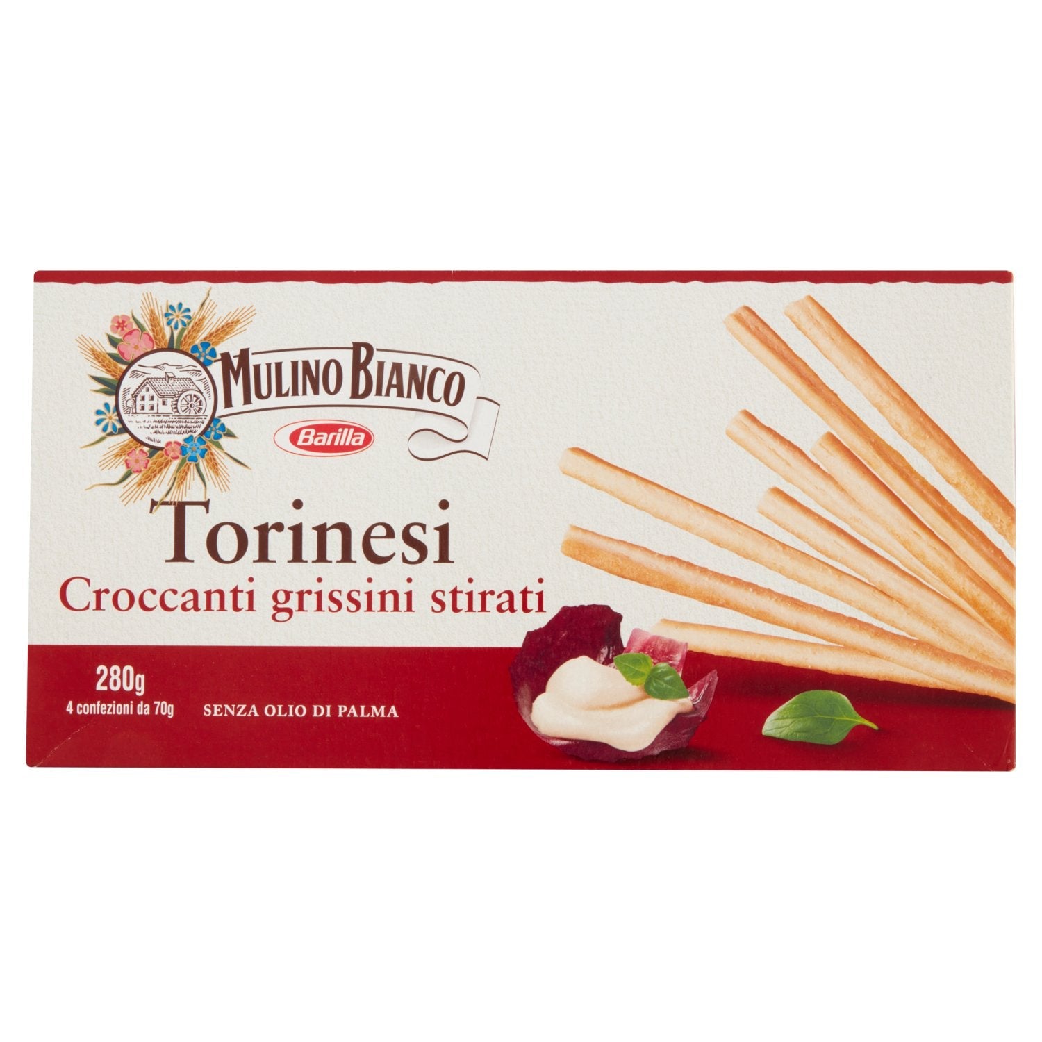 MULINO BIANCO GRISSINI TORINESI 4 PACKS GR 280 X 20