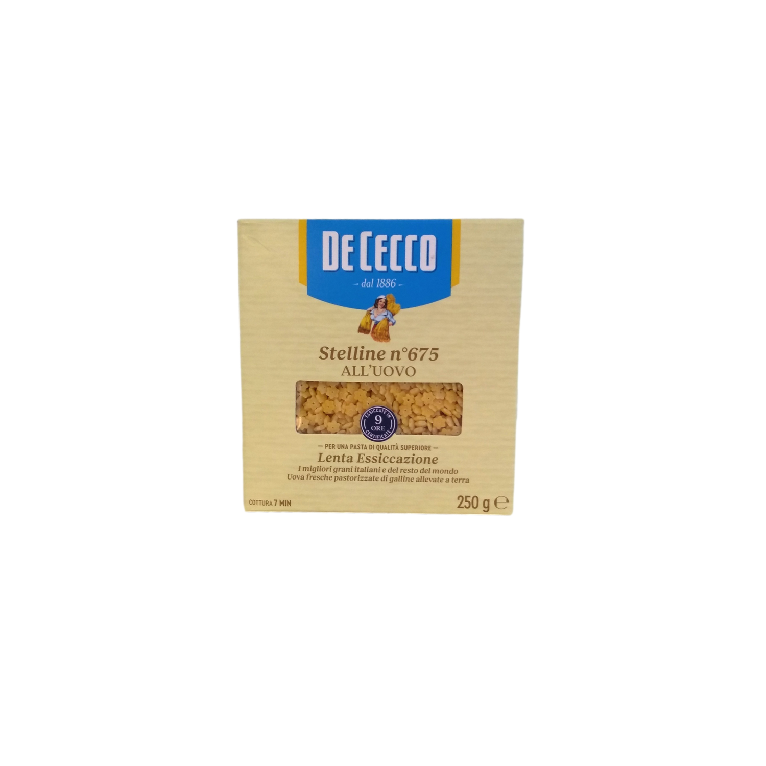DE CECCO SMALL EGG PASTA GR 250 STELLINE N 675 X 24