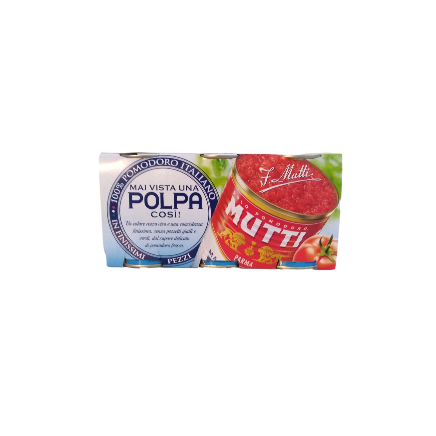 MUTTI GR 400 X 3 FINELY CHOPPED PULP TOMATO IN TIN X 8