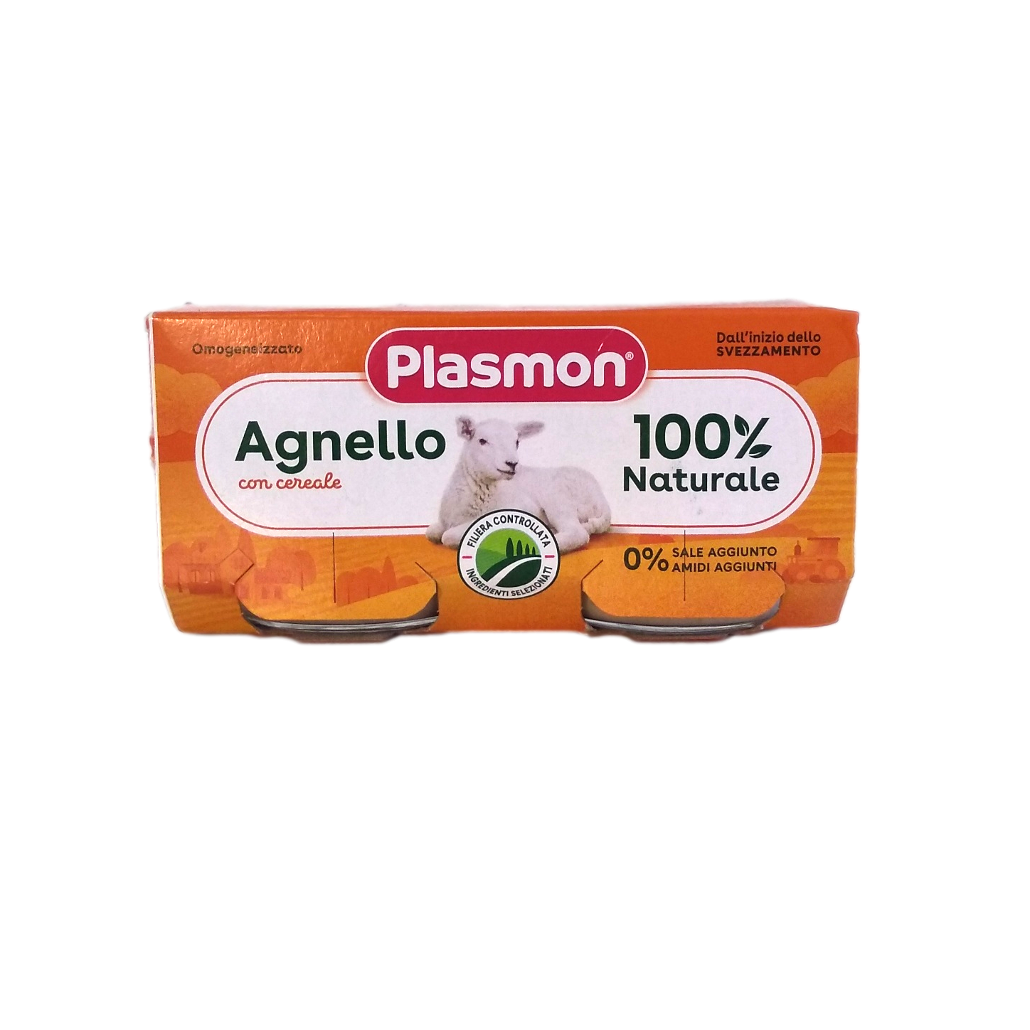PLASMON BABY FOOD PUREE MEAT GR 80 X 2 LAMB X 12