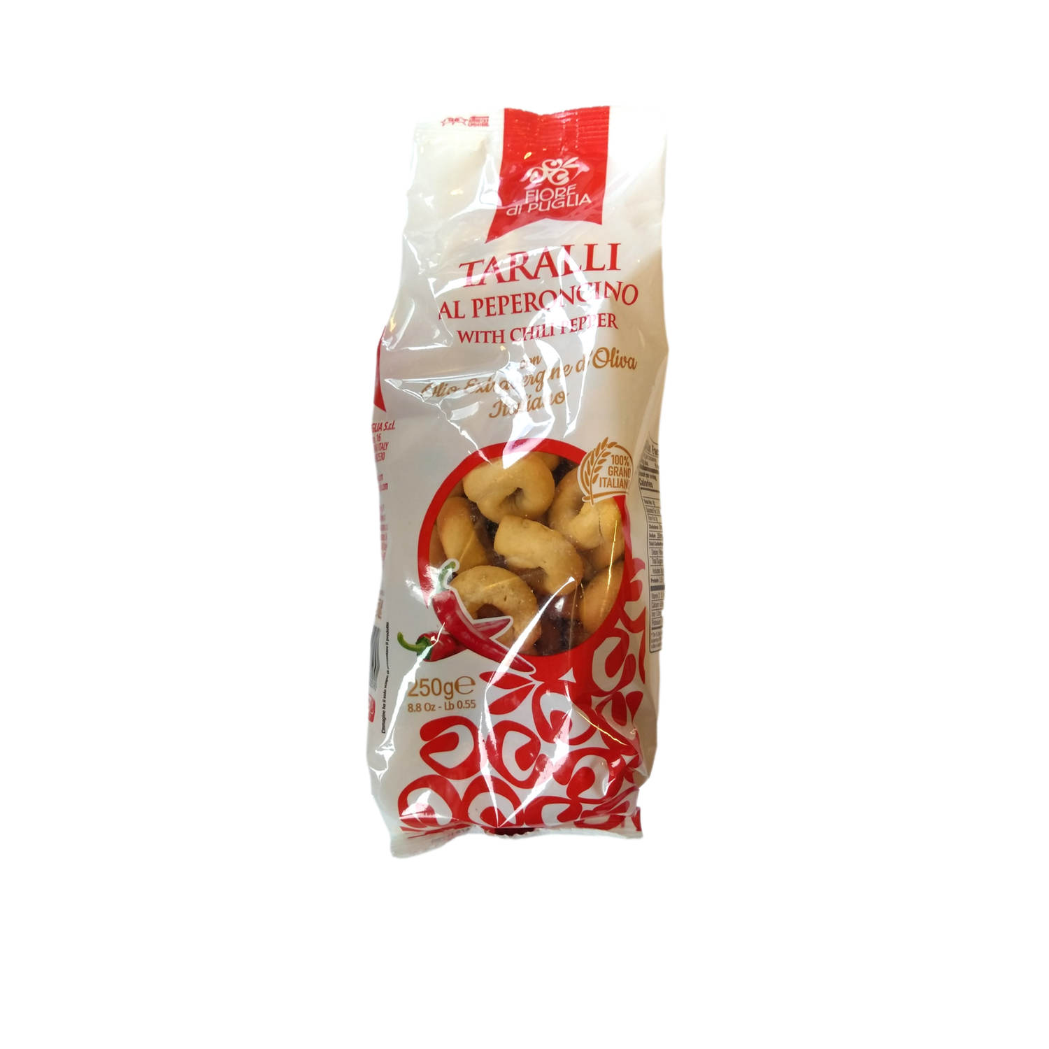 FIORE DI PUGLIA TARALLI GR 250 CHILLI RED PEPPER X 14