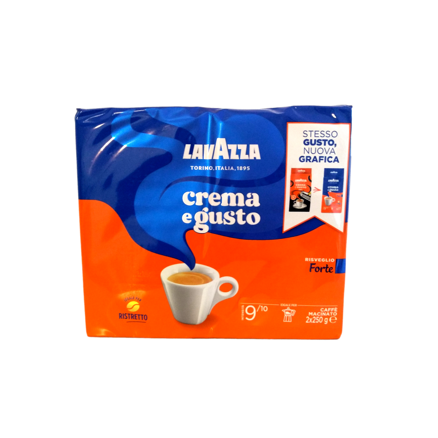 LAVAZZA GROUND COFFEE GR 250 GUSTO FORTE X 2 X 10