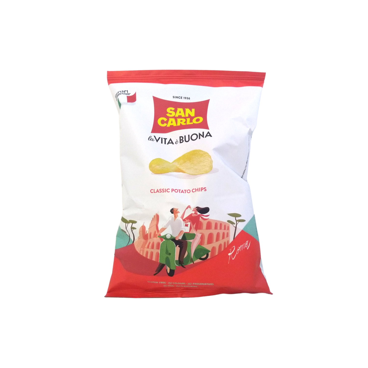 SAN CARLO POTATO CHIPS GR 50 CLASSIC X 20