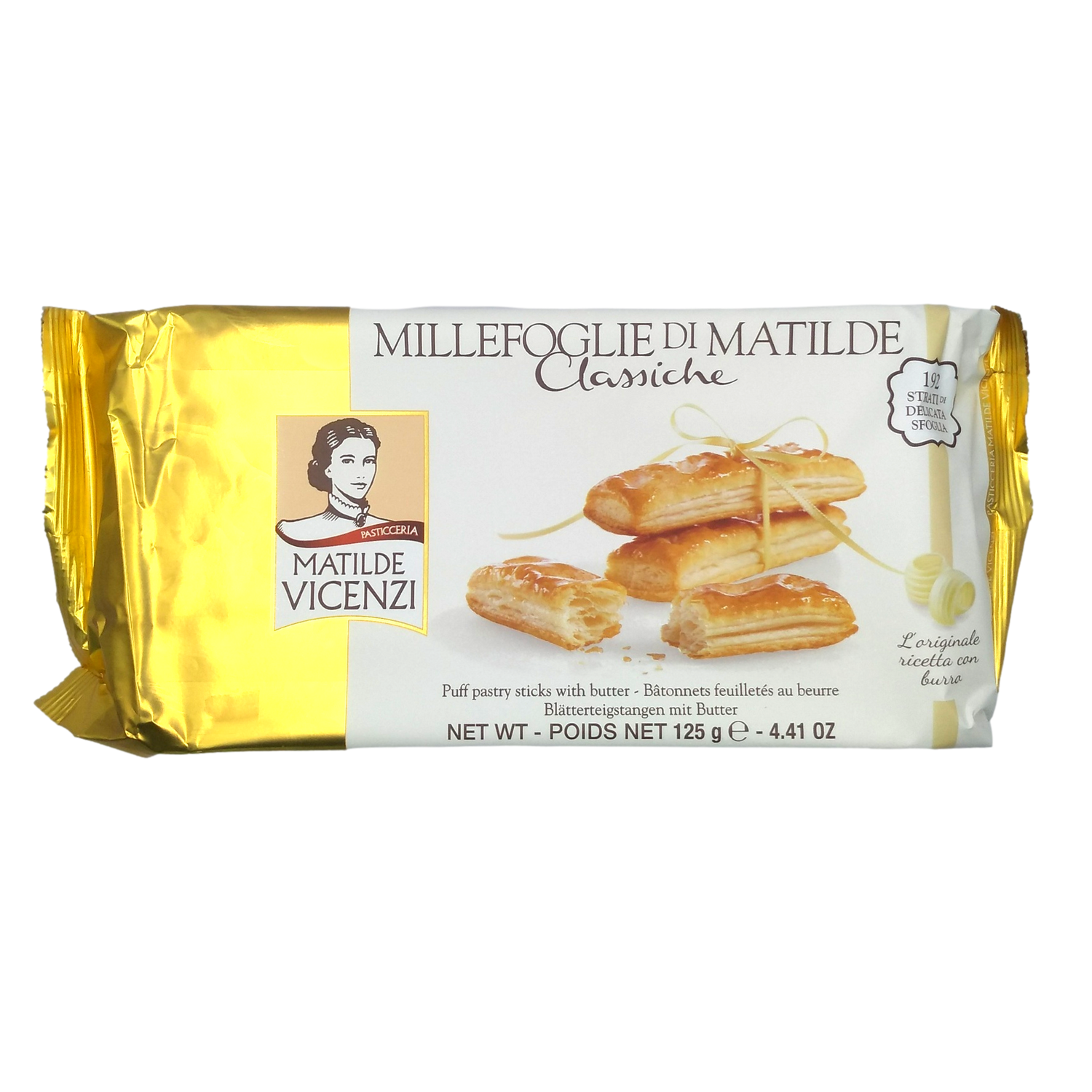 VICENZI MILLEFOGLIE PASTRY GR 125 COOKIES X 16