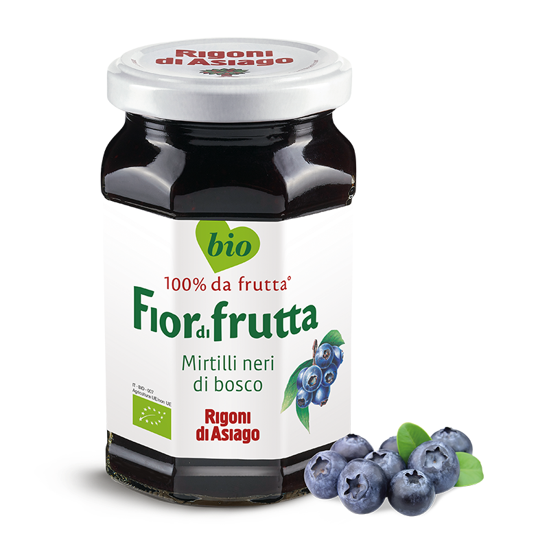RIGONI BIO ORGANIC JAM GR 250 BLACK BLUEBERRIES X 6
