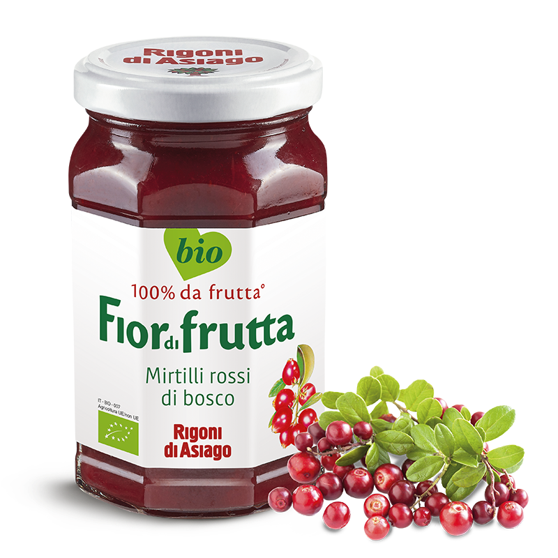 RIGONI BIO ORGANIC JAM GR 250 RED BLUEBERRIES X 6