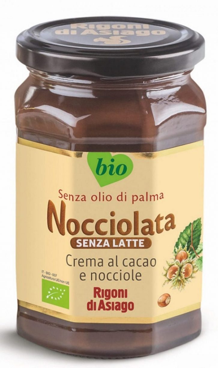 RIGONI CHOCOLATE CREAM NOCCIOLATA GR 270 ORGANIC MILK FREE X 6