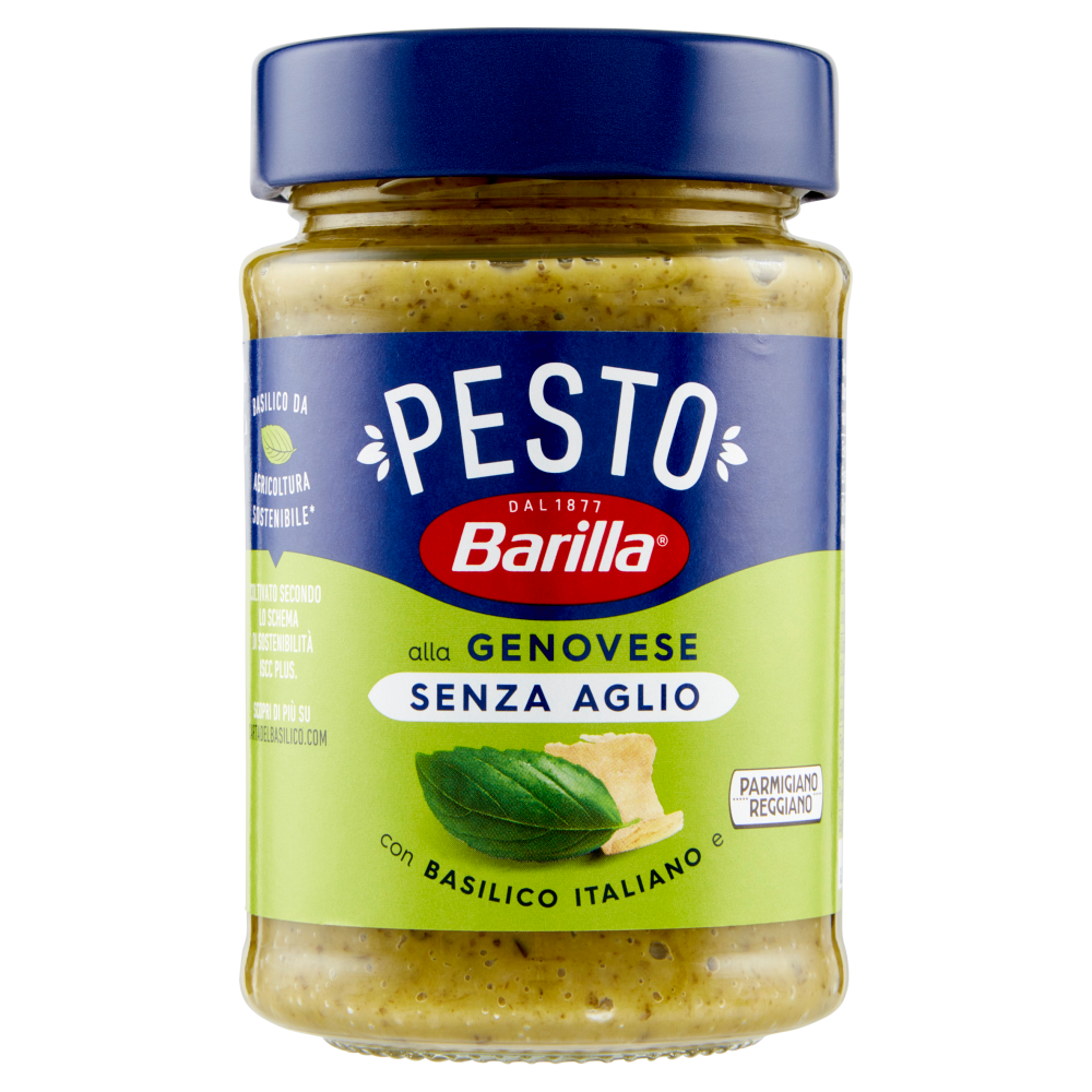 BARILLA SAUCE GR 190 GENOVESE PESTO WITHOUT GARLIC X 12