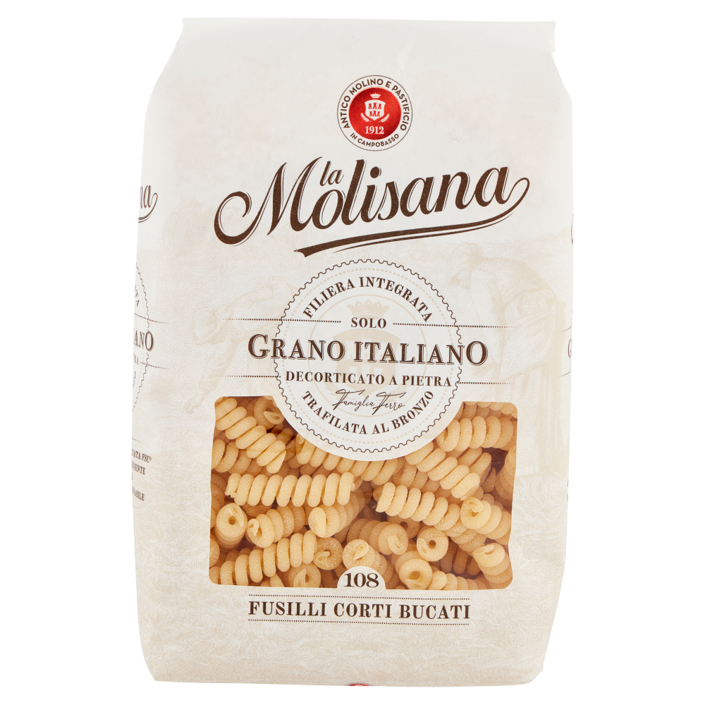 LA MOLISANA PASTA GR 500 FUSILLI CORTI BUCATI N 108 X 24