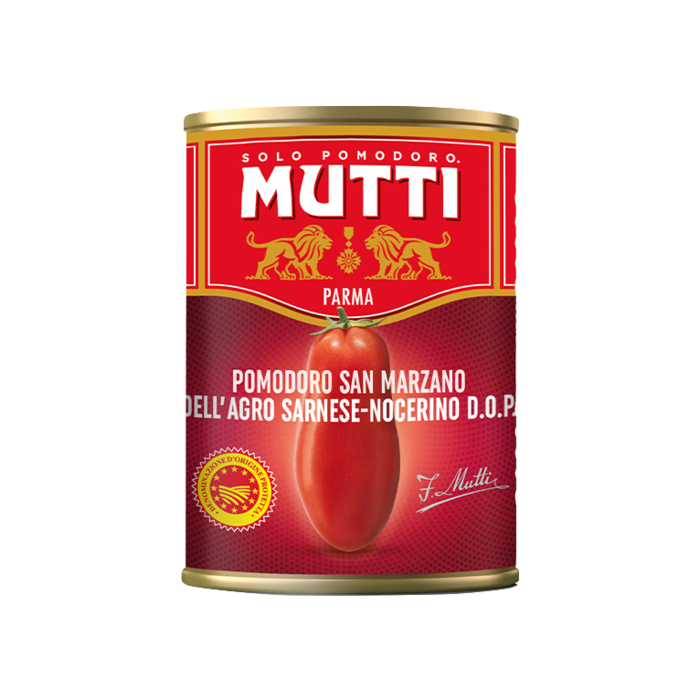 MUTTI PEELED TOMATOES GR 400 SAN MARZANO QUALITY DOP X 6